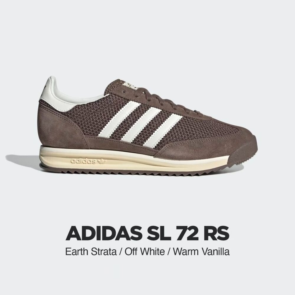 adidas SL 72 RS Brown and Off White Sneakers